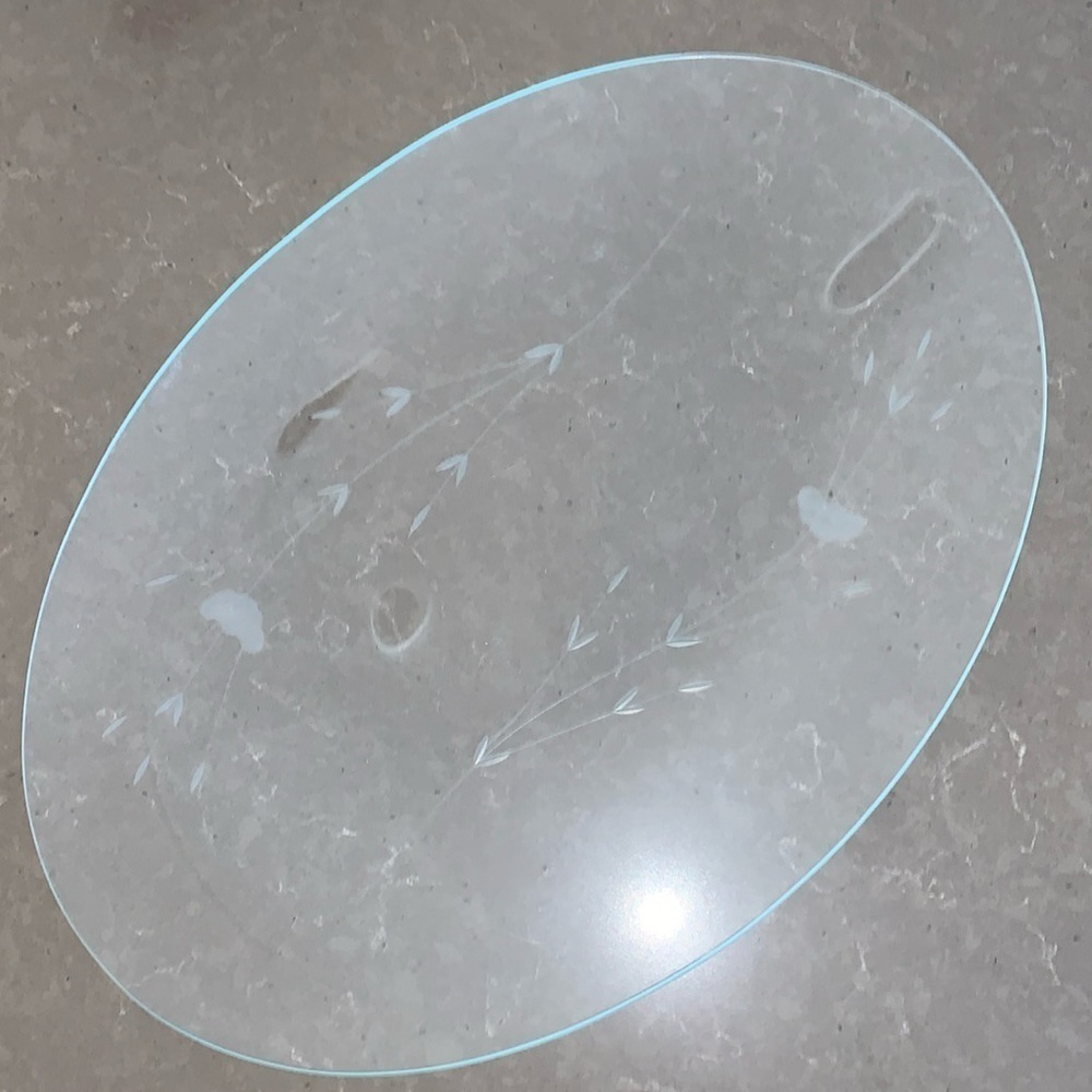 Vtg Princess House Heritage Crystal Large Oval Serving Platter 18.5” x 13 - Picture 2 of 6